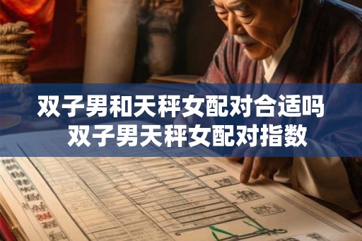 双子男和天秤女配对合适吗  双子男天秤女配对指数