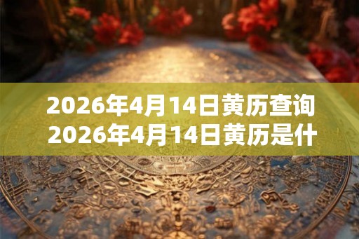 2026年4月14日黄历查询 2026年4月14日黄历是什么
