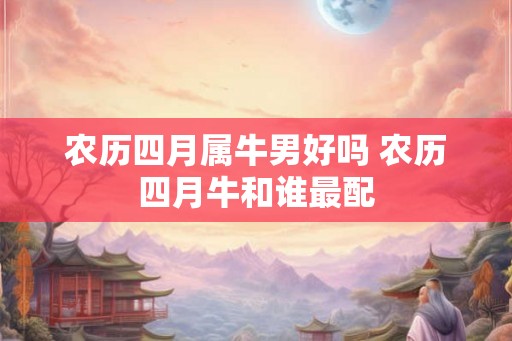 农历四月属牛男好吗 农历四月牛和谁最配 农历四月属牛男好吗 农历四月牛和谁最配