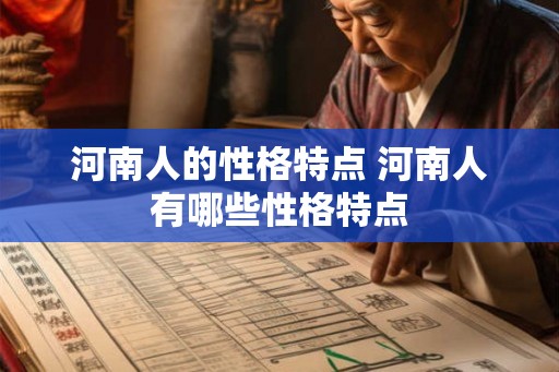 河南人的性格特点 河南人有哪些性格特点