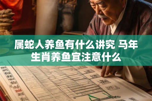属蛇人养鱼有什么讲究 马年生肖养鱼宜注意什么 属蛇人养鱼有什么讲究 马年生肖养鱼宜注意什么