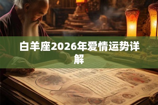白羊座2026年爱情运势详解
