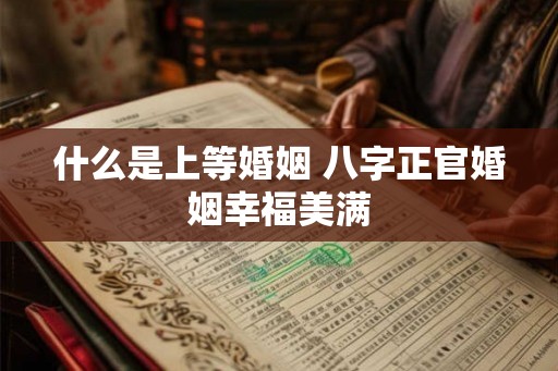 什么是上等婚姻 八字正官婚姻幸福美满