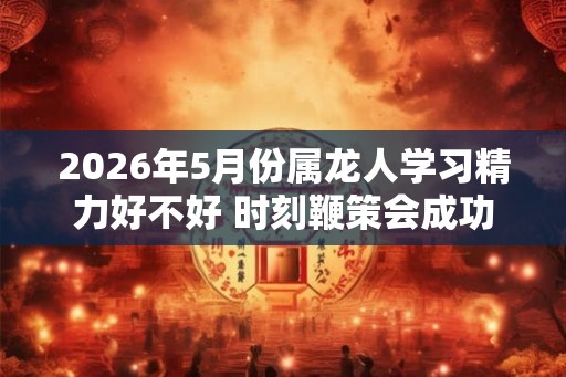 2026年5月份属龙人学习精力好不好 时刻鞭策会成功