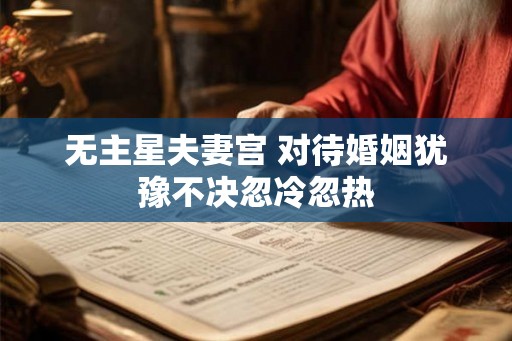 无主星夫妻宫 对待婚姻犹豫不决忽冷忽热