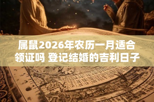 属鼠2026年农历一月适合领证吗 登记结婚的吉利日子