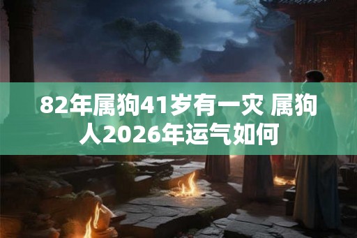 82年属狗41岁有一灾 属狗人2026年运气如何