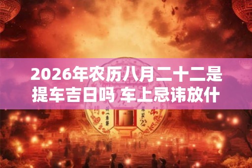 2026年农历八月二十二是提车吉日吗 车上忌讳放什么东西 2026年农历八月二十二是提车吉日吗 车上忌讳放什么东西