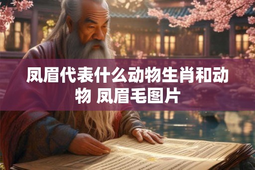 凤眉代表什么动物生肖和动物 凤眉毛图片