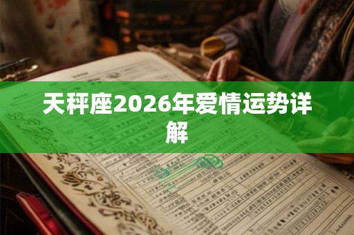 天秤座2026年爱情运势详解