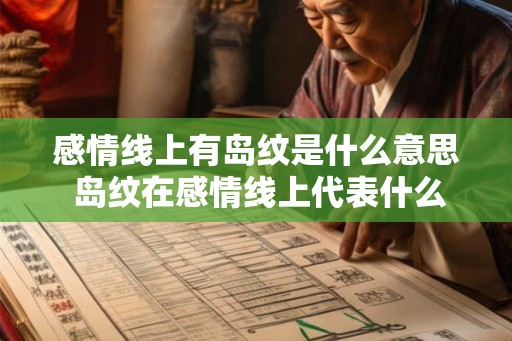 感情线上有岛纹是什么意思 岛纹在感情线上代表什么
