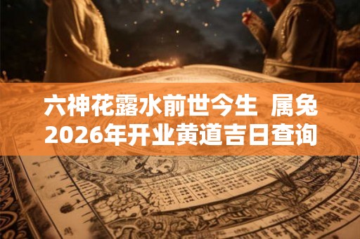 六神花露水前世今生  属兔2026年开业黄道吉日查询