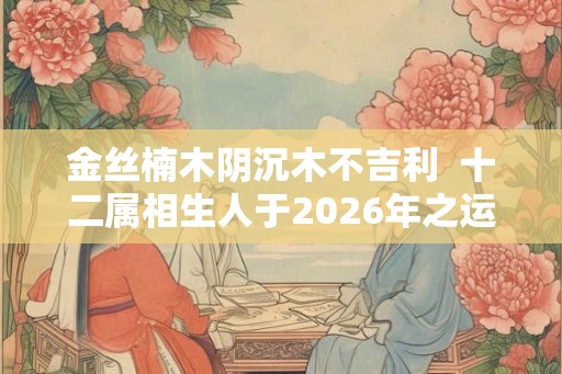 金丝楠木阴沉木不吉利  十二属相生人于2026年之运图