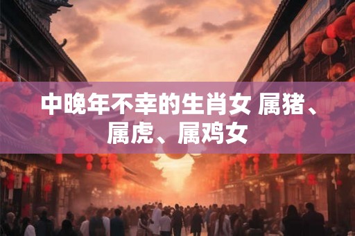 中晚年不幸的生肖女 属猪、属虎、属鸡女