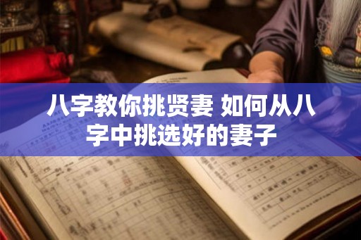 八字教你挑贤妻 如何从八字中挑选好的妻子