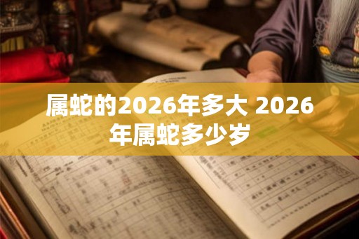 属蛇的2026年多大 2026年属蛇多少岁