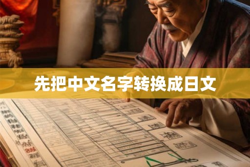先把中文名字转换成日文 先把中文名字转换成日文