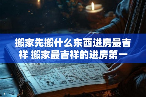 搬家先搬什么东西进房最吉祥 搬家最吉祥的进房第一件事