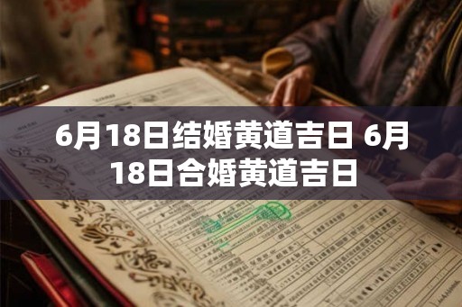 6月18日结婚黄道吉日 6月18日合婚黄道吉日