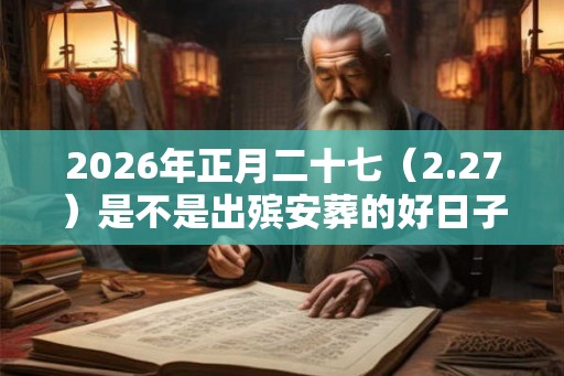 2026年正月二十七（2.27）是不是出殡安葬的好日子