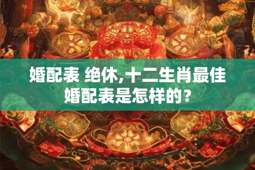 婚配表 绝休,十二生肖最佳婚配表是怎样的？