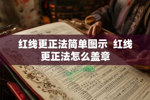 红线更正法简单图示  红线更正法怎么盖章