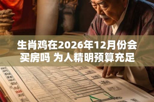 生肖鸡在2026年12月份会买房吗 为人精明预算充足