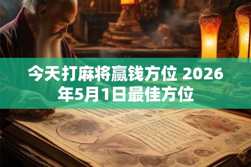 今天打麻将赢钱方位 2026年5月1日最佳方位