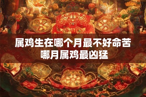 属鸡生在哪个月最不好命苦 哪月属鸡最凶猛 属鸡生在哪个月最不好命苦 哪月属鸡最凶猛