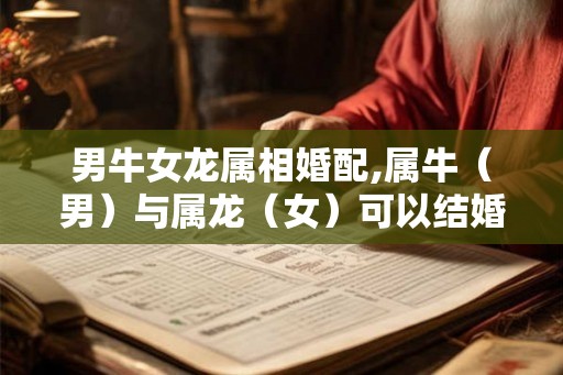 男牛女龙属相婚配,属牛（男）与属龙（女）可以结婚吗