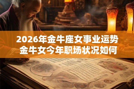 2026年金牛座女事业运势 金牛女今年职场状况如何