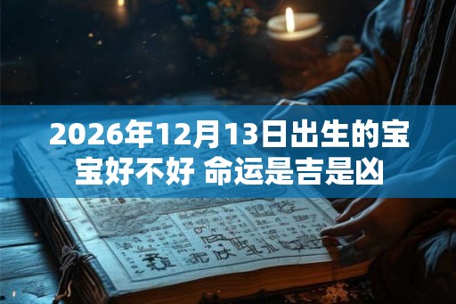 2026年12月13日出生的宝宝好不好 命运是吉是凶