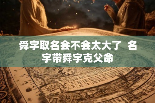 舜字取名会不会太大了  名字带舜字克父命