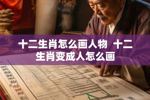 十二生肖怎么画人物  十二生肖变成人怎么画