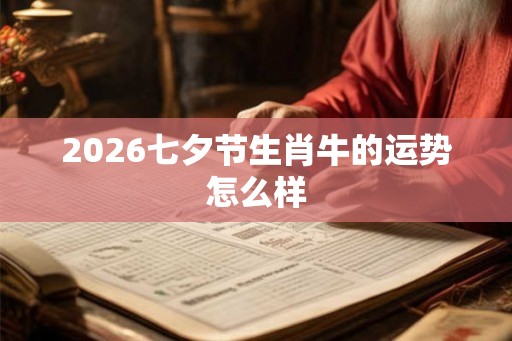2026七夕节生肖牛的运势怎么样