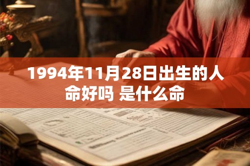 1994年11月28日出生的人命好吗 是什么命 1994年11月28日出生的人命好吗 是什么命
