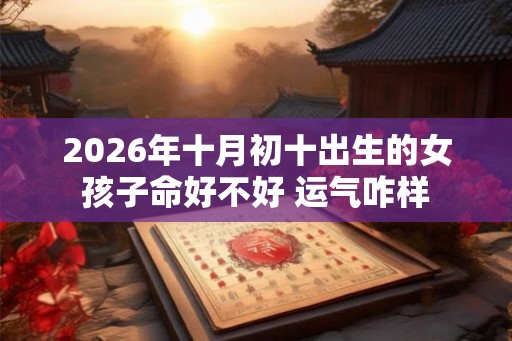 2026年十月初十出生的女孩子命好不好 运气咋样