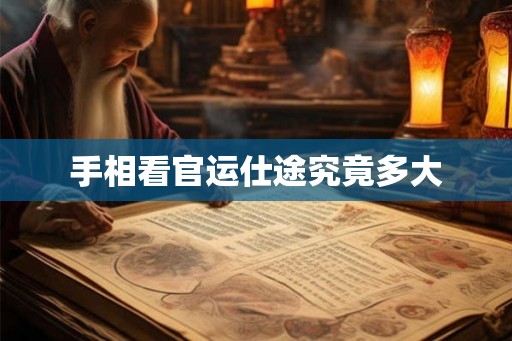 手相看官运仕途究竟多大
