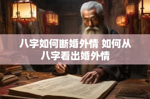八字如何断婚外情 如何从八字看出婚外情