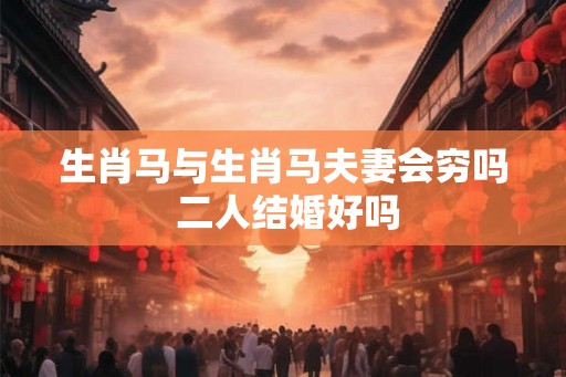 生肖马与生肖马夫妻会穷吗 二人结婚好吗