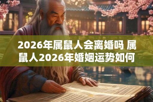 2026年属鼠人会离婚吗 属鼠人2026年婚姻运势如何