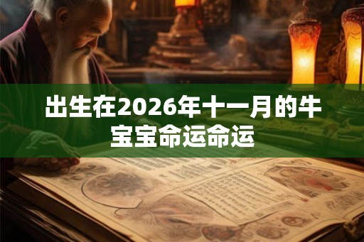 出生在2026年十一月的牛宝宝命运命运 出生在2026年十一月的牛宝宝命运命运