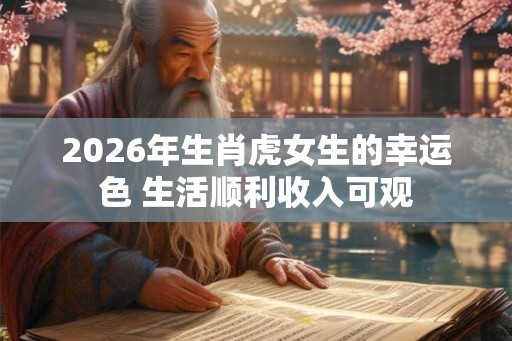 2026年生肖虎女生的幸运色 生活顺利收入可观