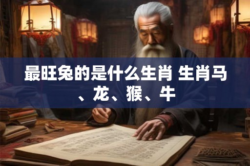 最旺兔的是什么生肖 生肖马、龙、猴、牛 最旺兔的是什么生肖 生肖马、龙、猴、牛