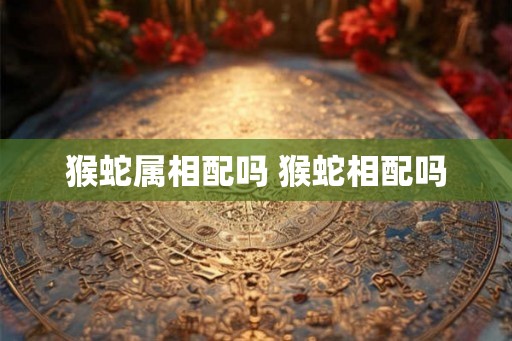 猴蛇属相配吗 猴蛇相配吗