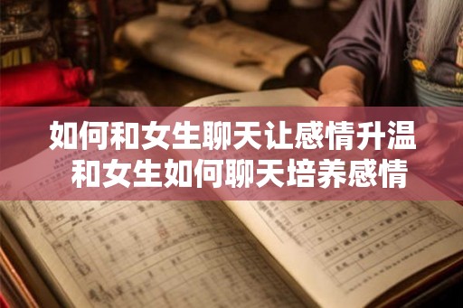 如何和女生聊天让感情升温  和女生如何聊天培养感情