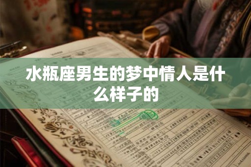 水瓶座男生的梦中情人是什么样子的