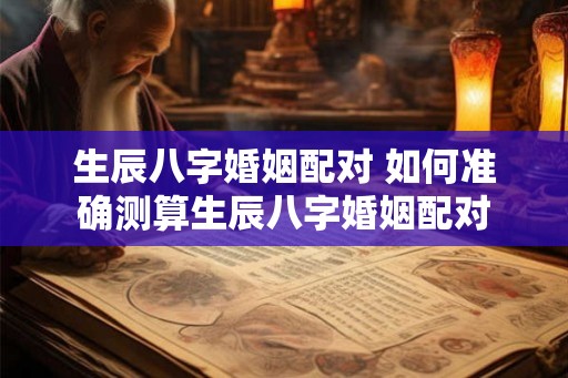 生辰八字婚姻配对 如何准确测算生辰八字婚姻配对
