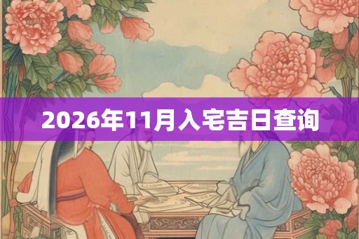 2026年11月入宅吉日查询