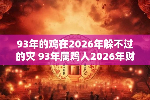 93年的鸡在2026年躲不过的灾 93年属鸡人2026年财神方位